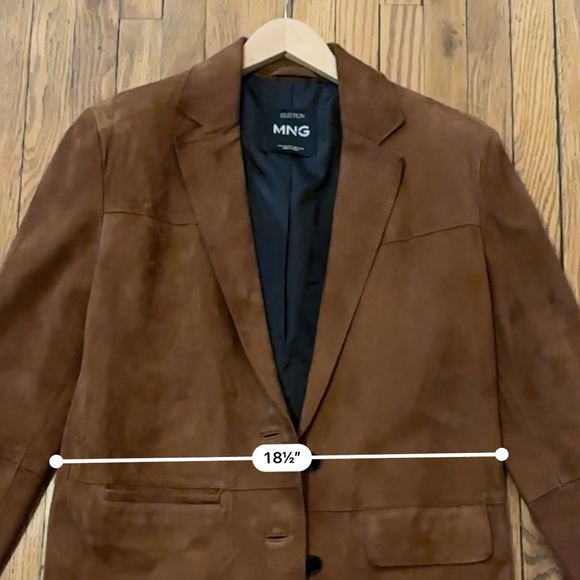 Mango Tan Suede Women's Blazer. Price is firm. No offers accepted. - Picture 11 of 16